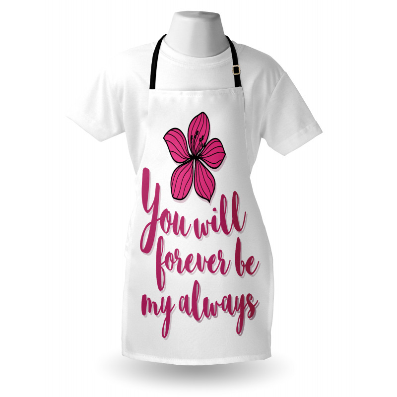 Tropical Blossom Valentines Apron