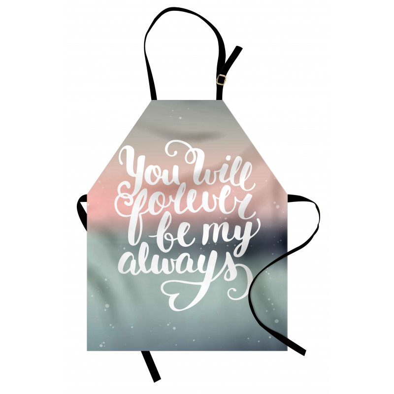 Pastel Tones Romantic Words Apron