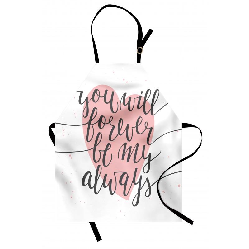 Heart and Love Words Apron