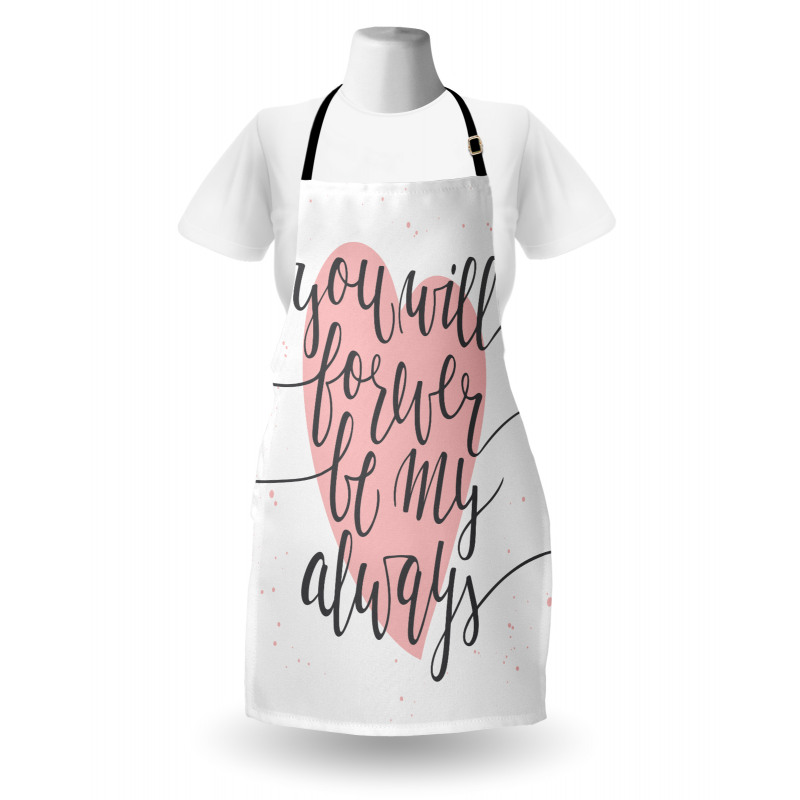 Heart and Love Words Apron