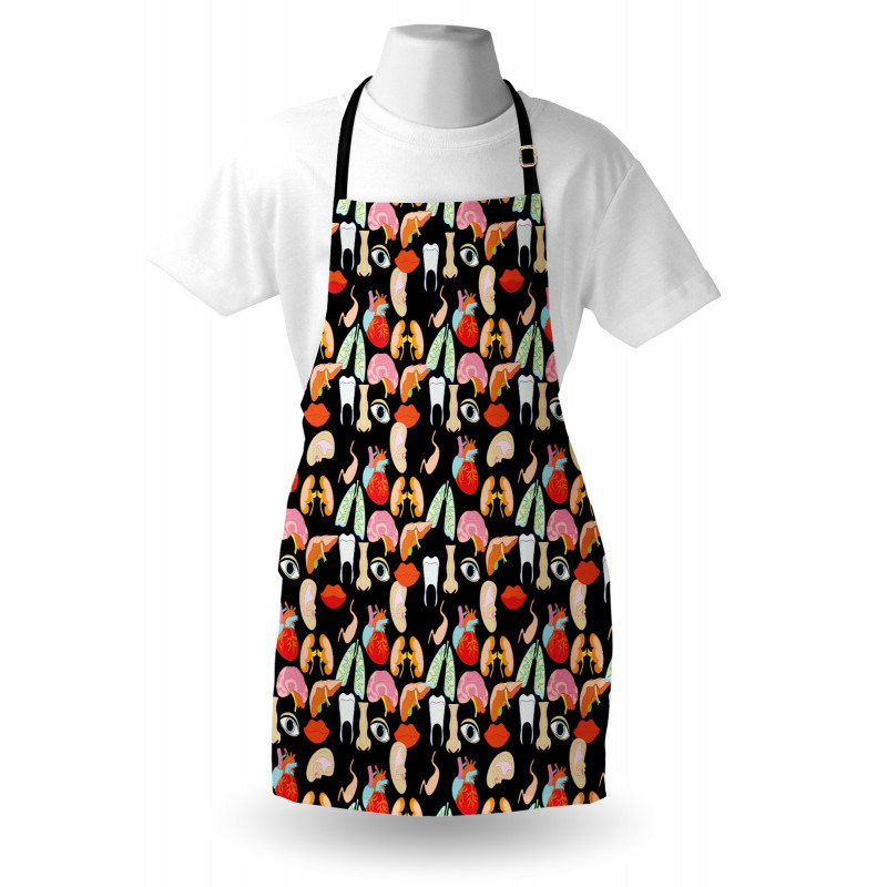 Human Parts Organs Pattern Apron