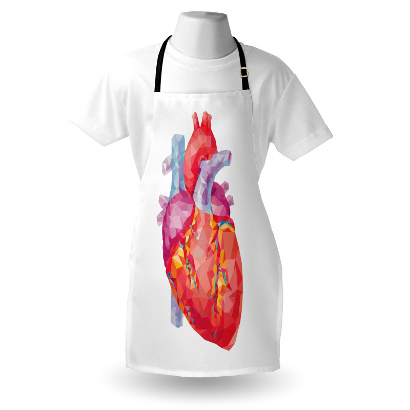 Polygon Art Human Heart Apron