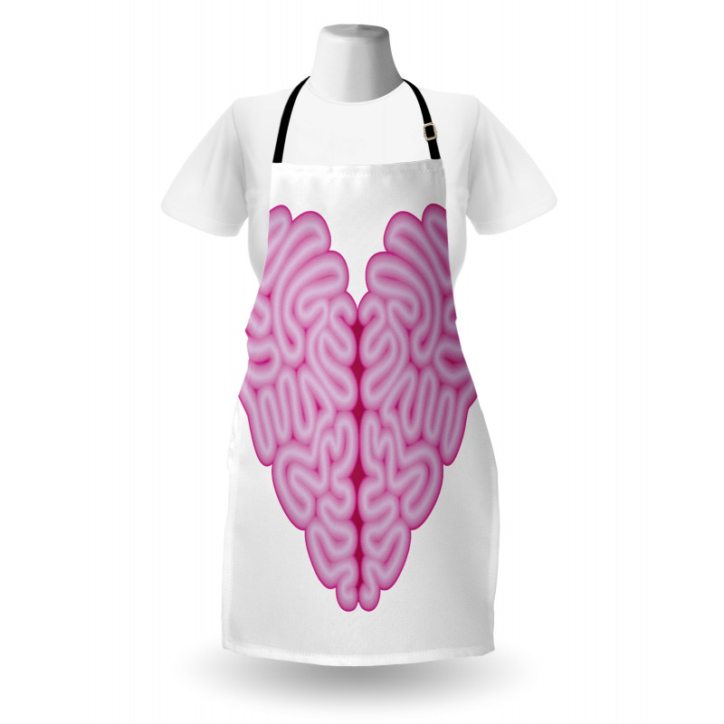 Brain Look Simple Heart Apron