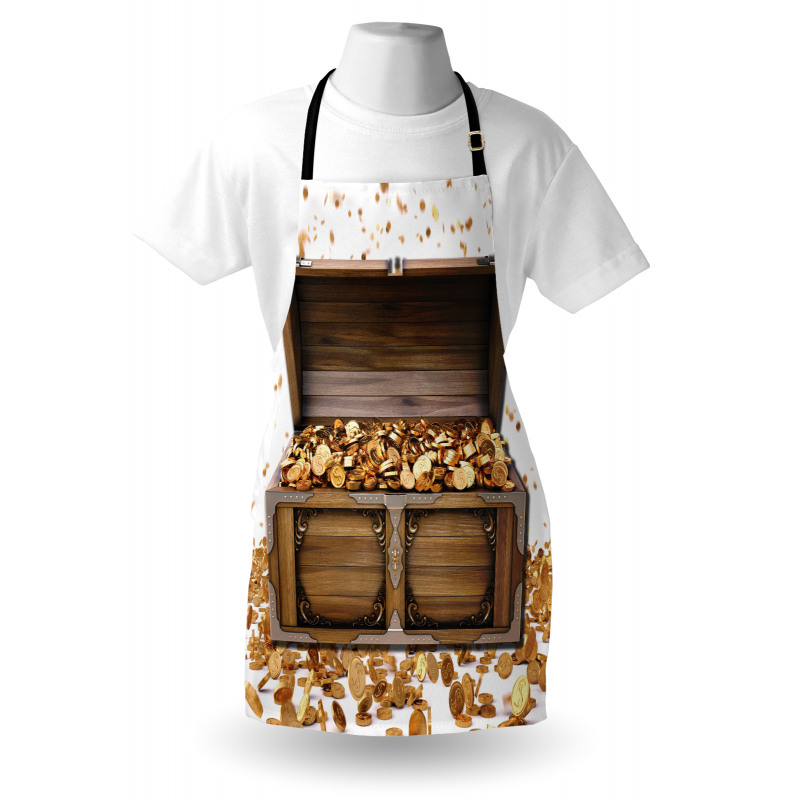 Wealth Themed Gold Coins Apron