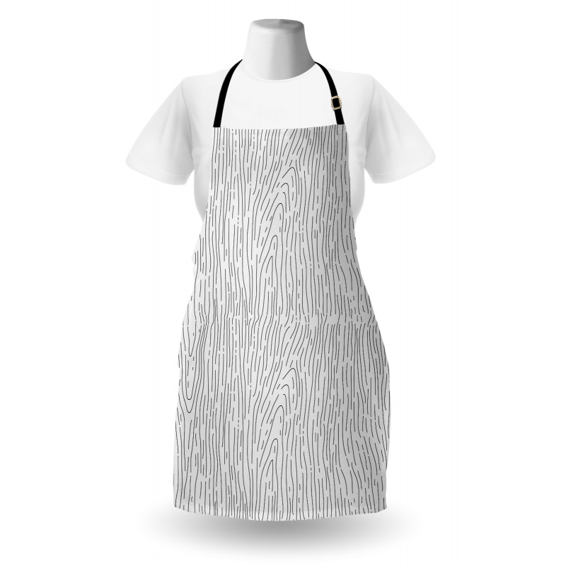 Simple Monochrome Lines Apron