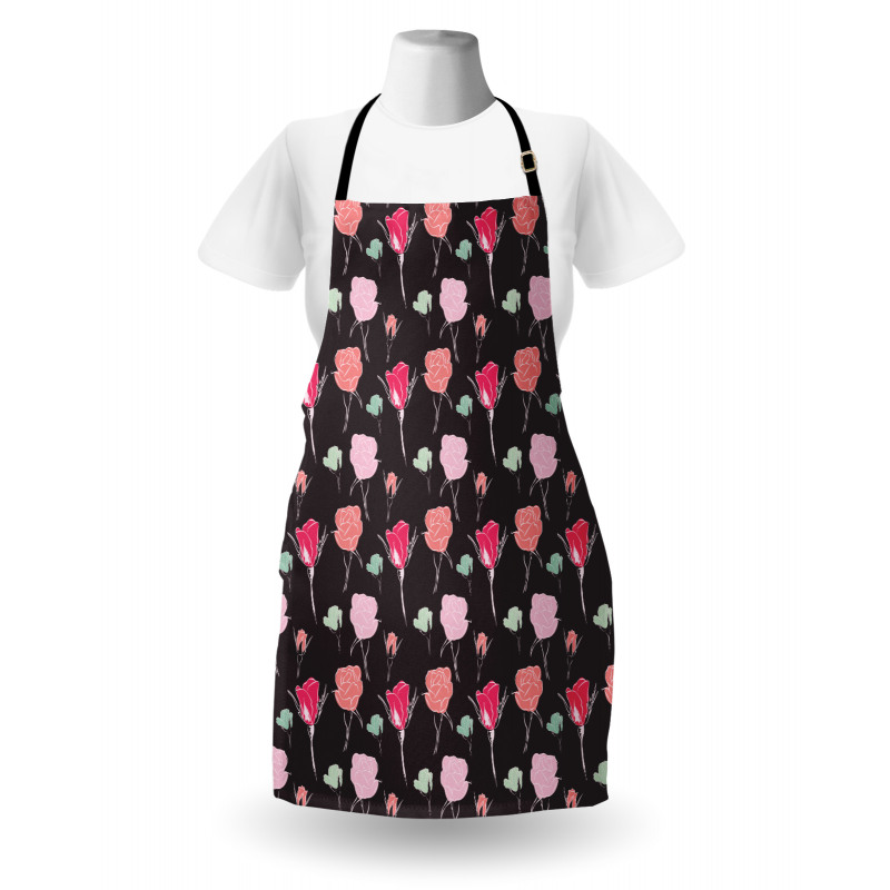 Romantic Valentine's Rose Apron