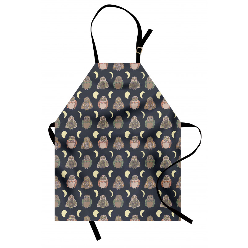 Abstract Owls and Crescent Apron