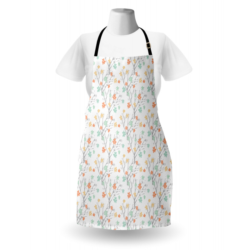 Pastel Soft Petals Branch Apron