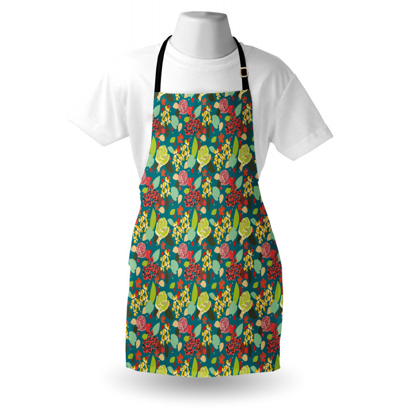 Vibrant Colored Flowers Apron