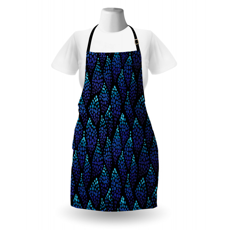 Dotted Waves Illustration Apron