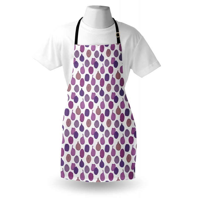 Purple Tones Figs Fruit Art Apron