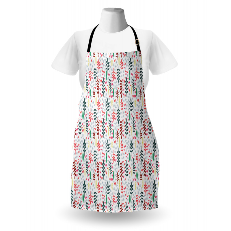 Colorful Hand Drawn Nature Apron