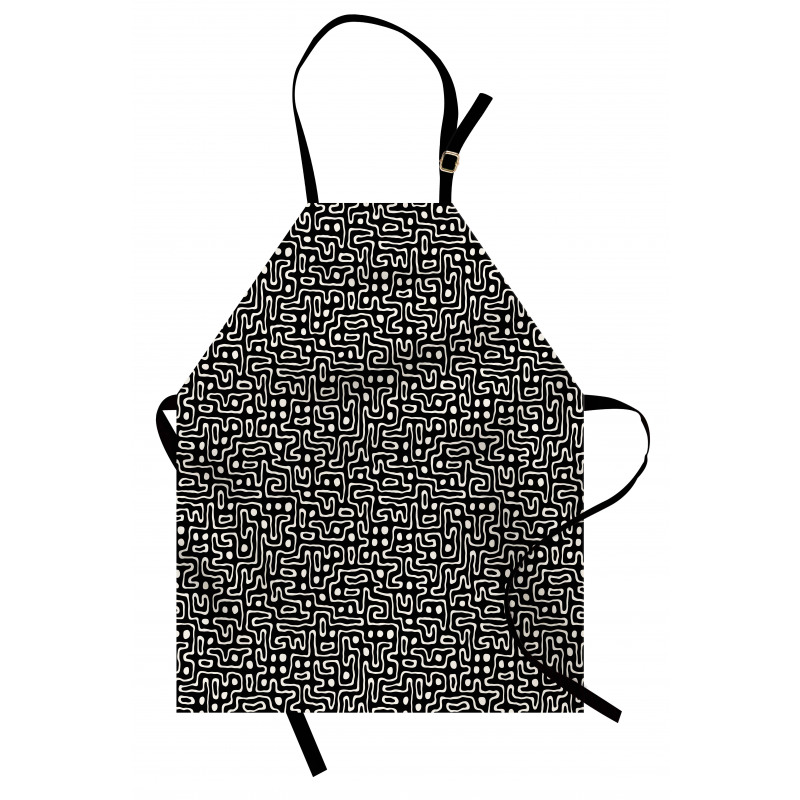 Maze Stripes with Dots Apron