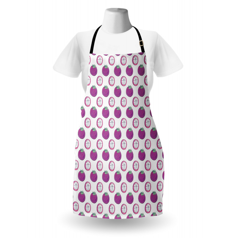 Exotic Mangosteen Pattern Apron