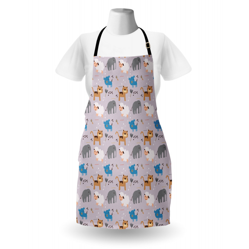 Sheep Elephant Pig Dog Apron