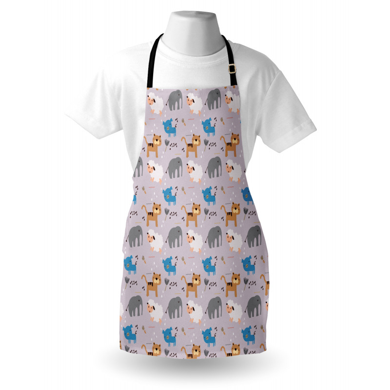 Sheep Elephant Pig Dog Apron