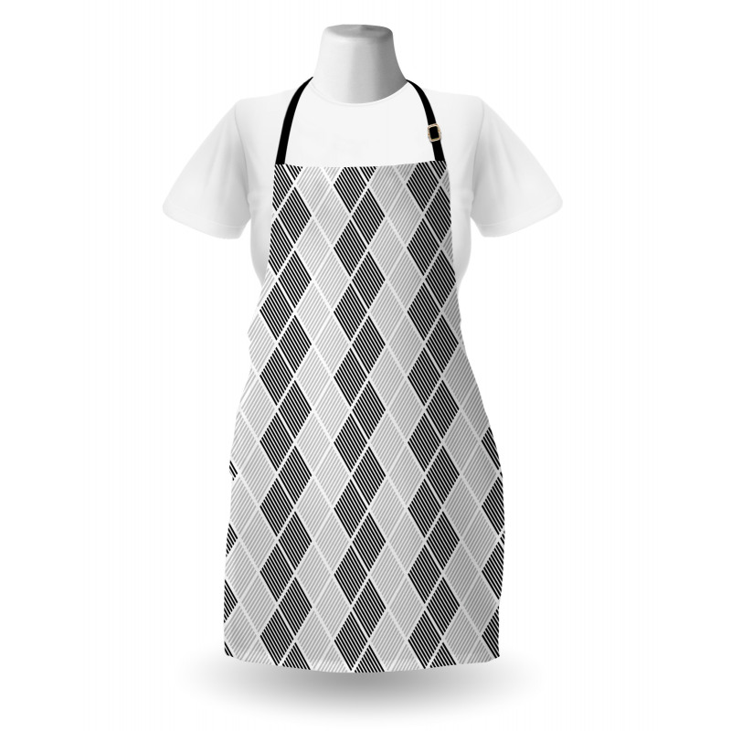 Abstract Symmetric Lines Apron