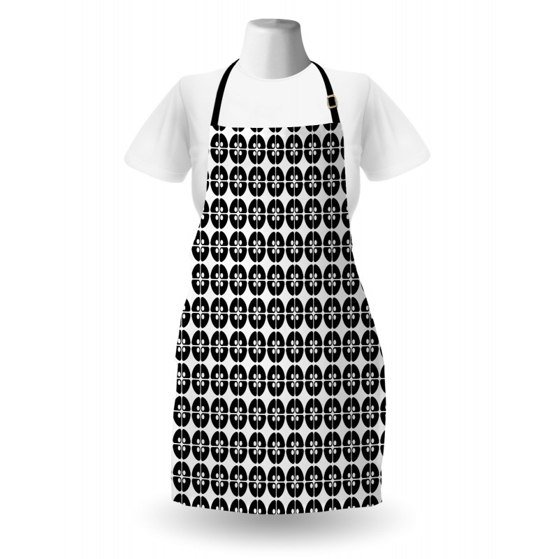 Modern Circles with Dots Apron