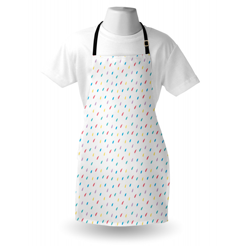 Colorful Tiny Raindrops Apron