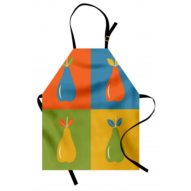 Vintage Pears in Squares Apron