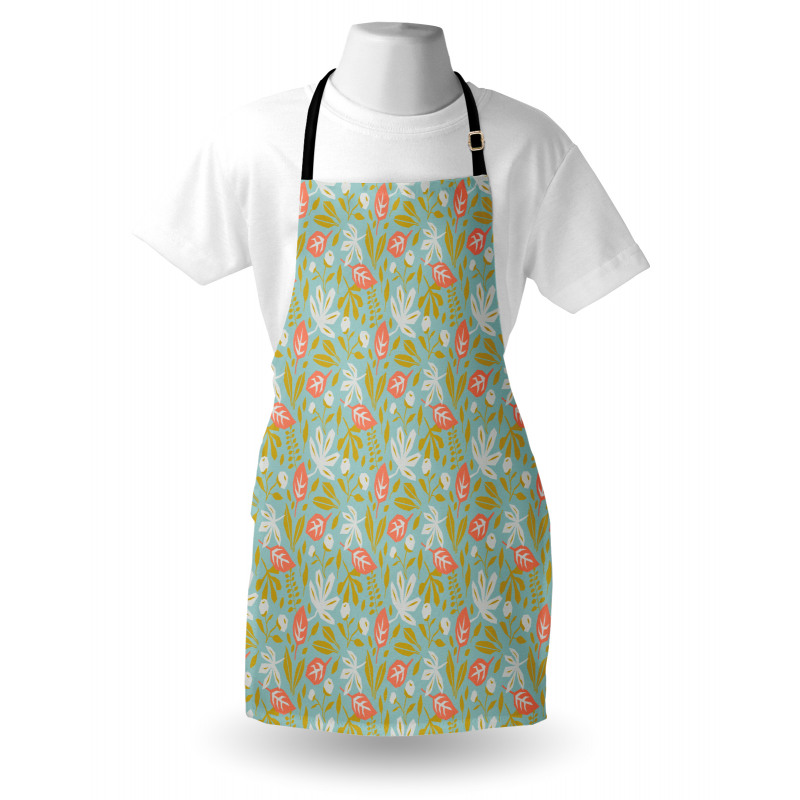 Retro Blossom Rough Rose Apron