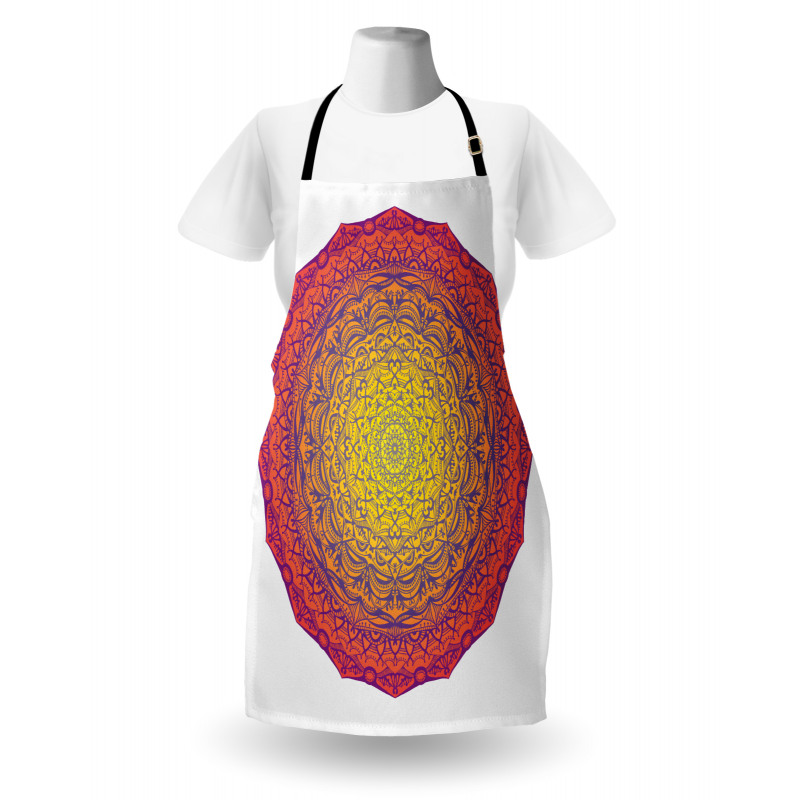 Vivid Abstract Medallion Apron