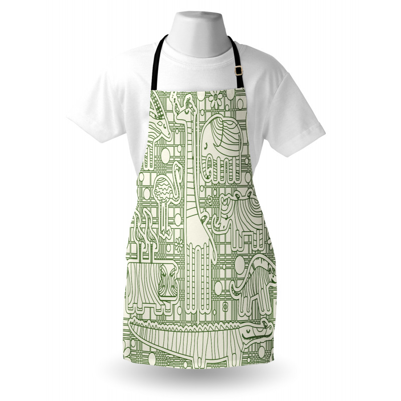 Various Animal Composition Apron