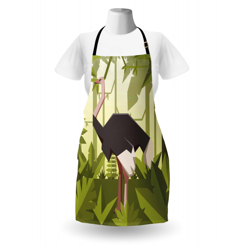 Jungle Animal Fractal Style Apron