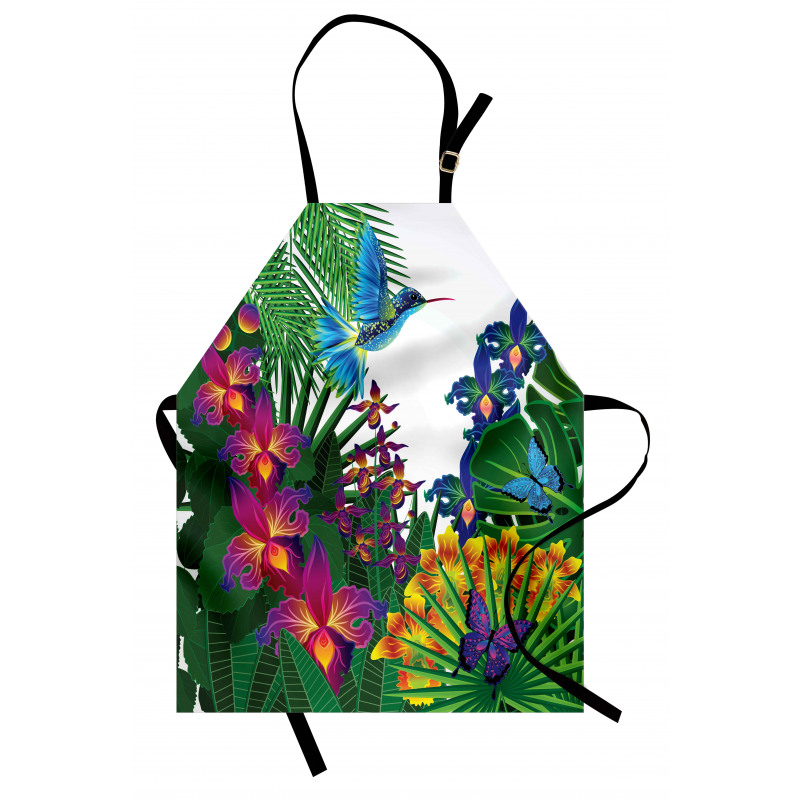 Vibrant Tropical Jungle Apron