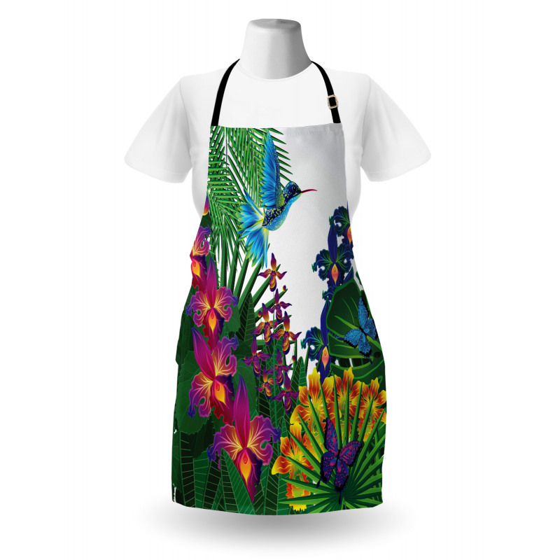 Vibrant Tropical Jungle Apron