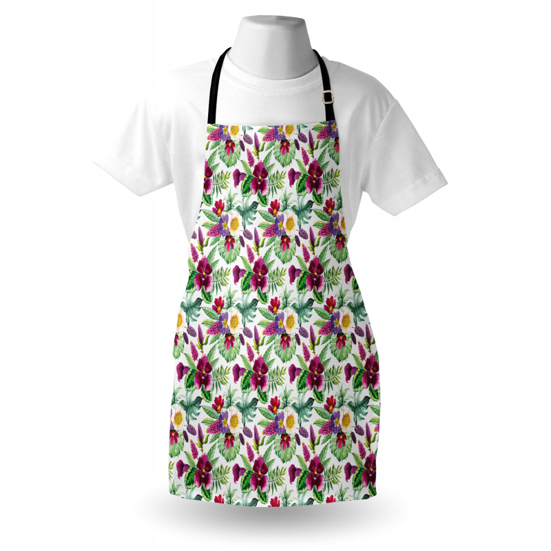 Calla Lily Monstera Leaves Apron