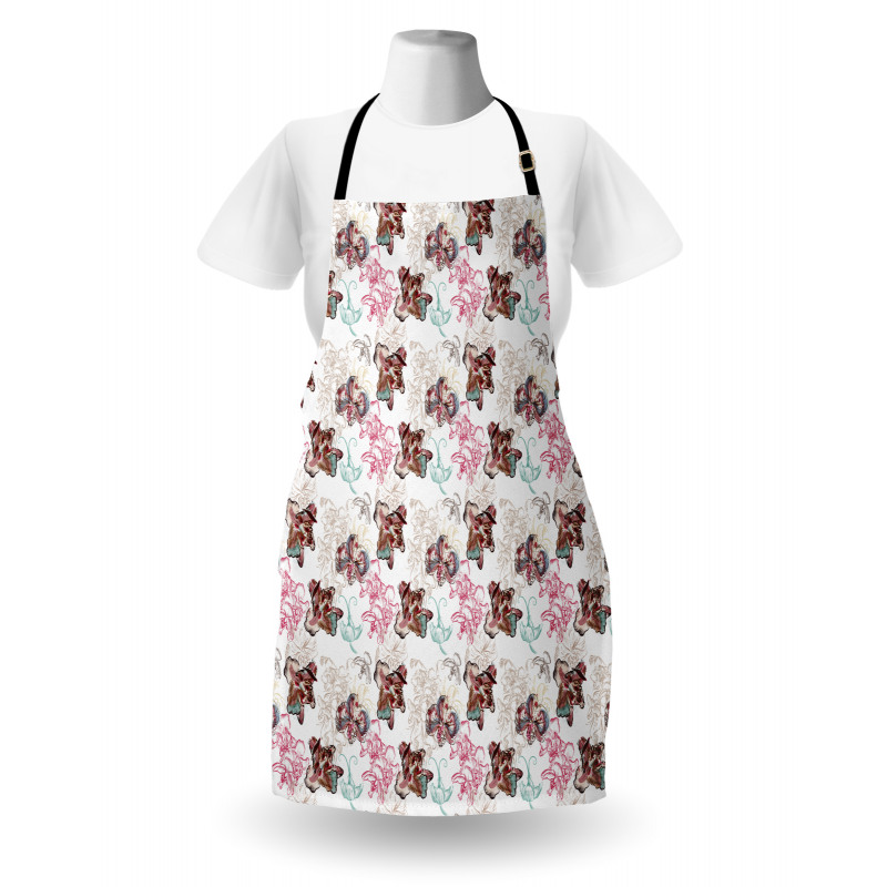 Nostalgic Romantic Artwork Apron