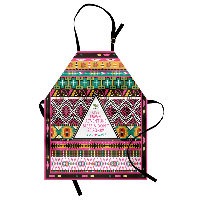 Folkloric Ornaments Boho Apron