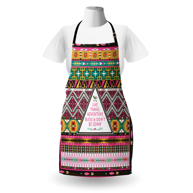 Folkloric Ornaments Boho Apron