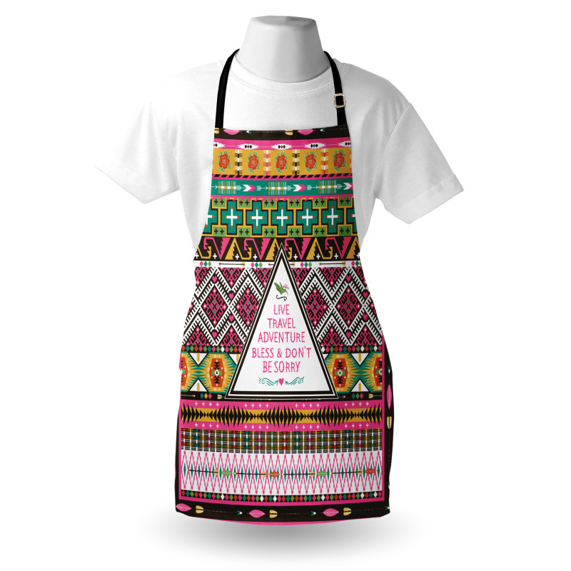 Folkloric Ornaments Boho Apron