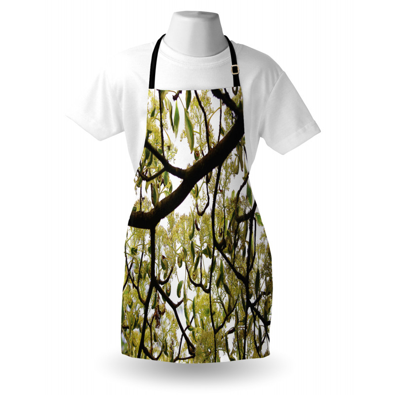 Close up Leafy Branches Photo Apron