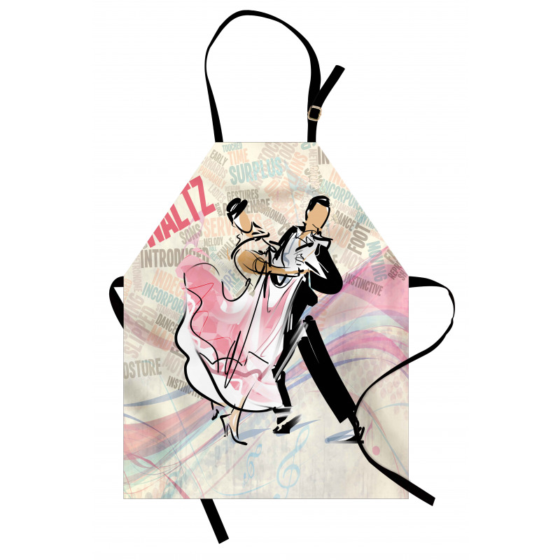 Romantic Dancing Couple Words Apron