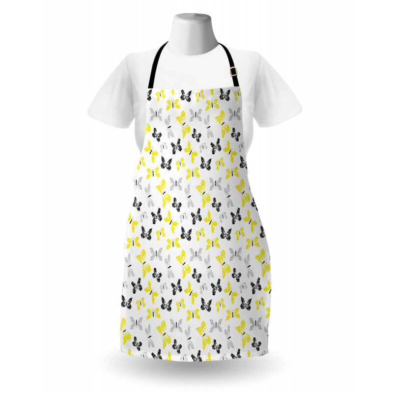 Butterflies Grunge Wings Apron