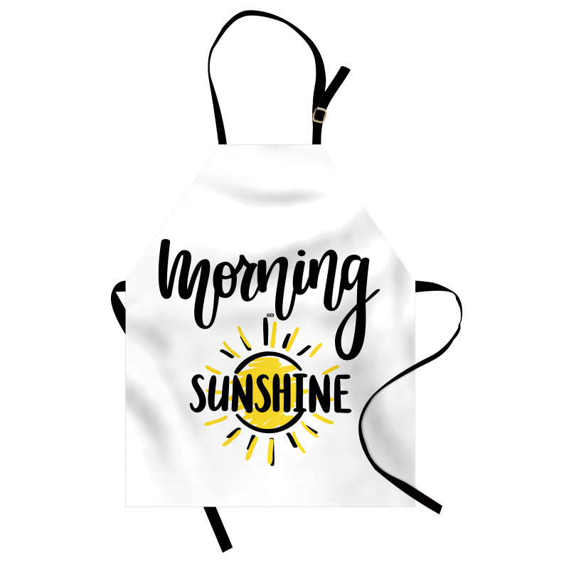 Doodle Morning Sunshine Text Apron