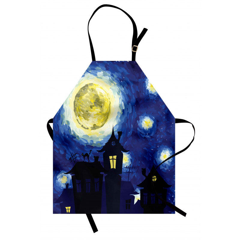 Country Houses Full Moon Apron