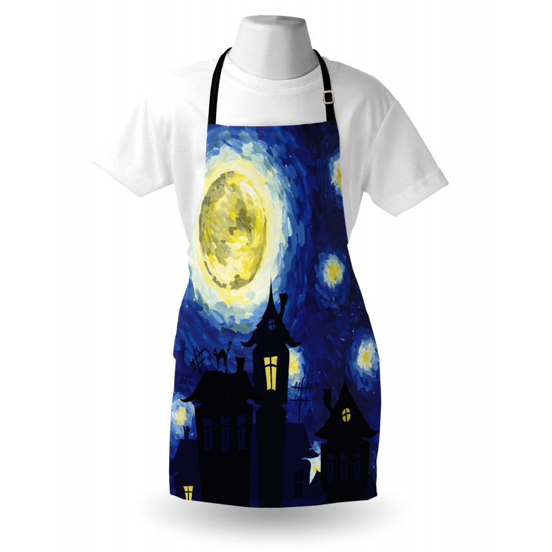 Country Houses Full Moon Apron
