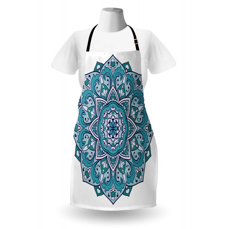 Curly Eastern Flower Apron