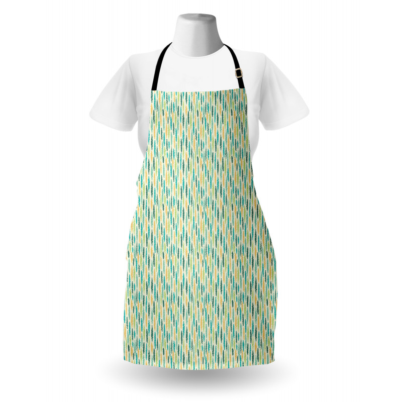 Crayon Effect Stripes Apron