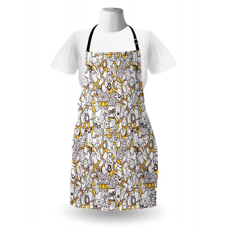 Modern Urban Art Graffiti Apron