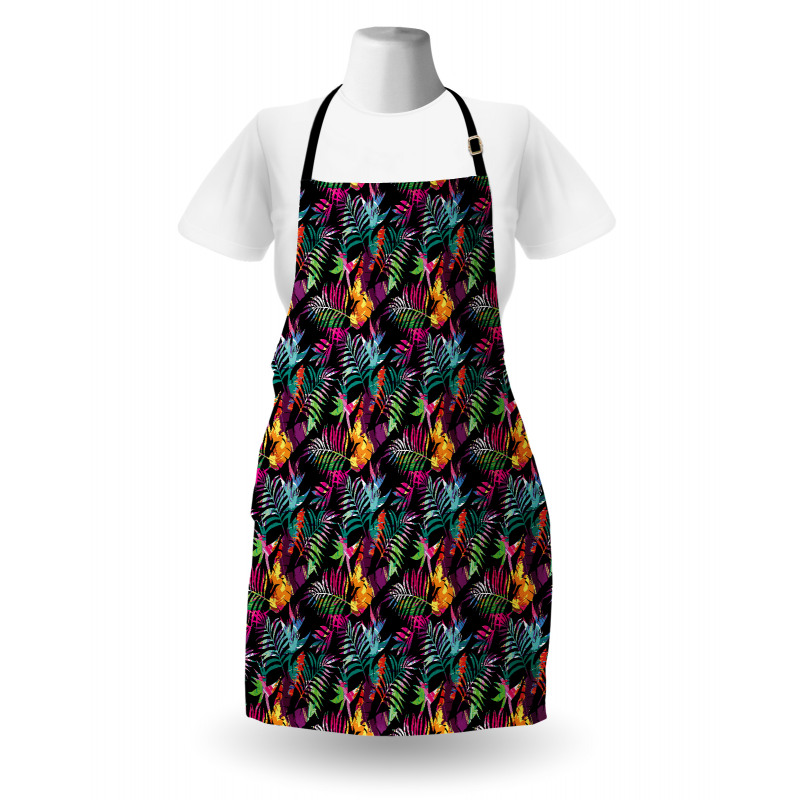 Blooming Flowers and Foliage Apron