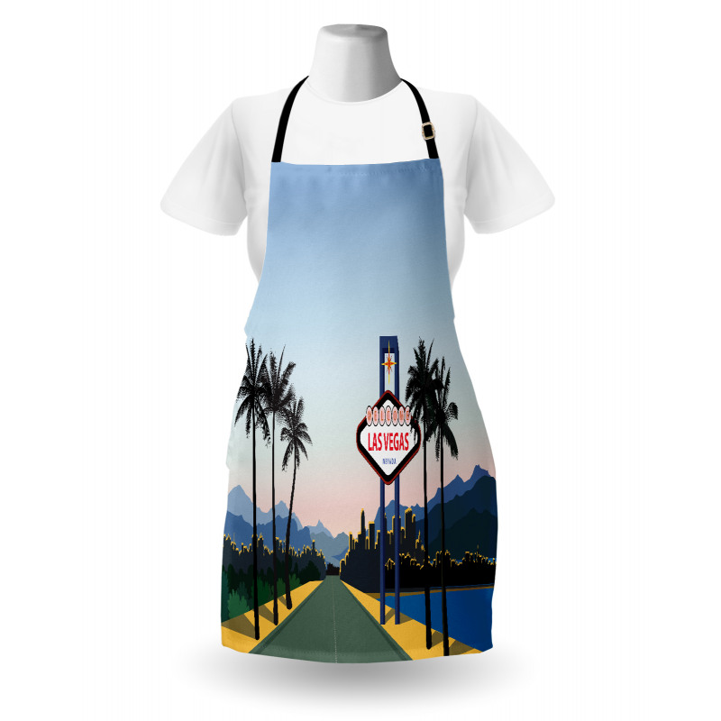 Nevada America in Cartoon Apron