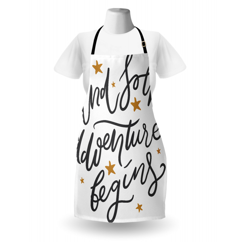 Adventure Begins Message Apron