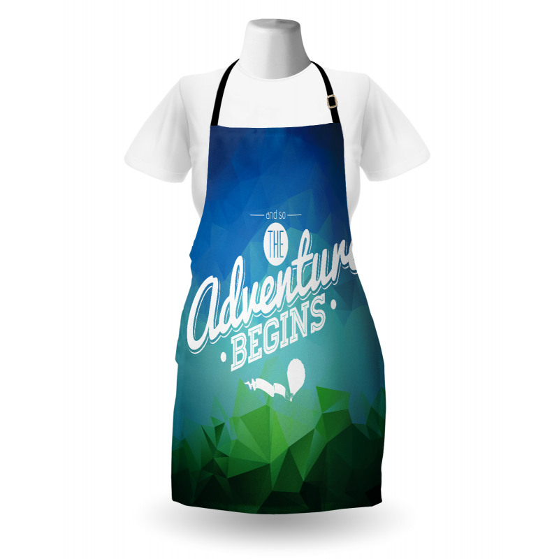 Polygonal Composition Shapes Apron