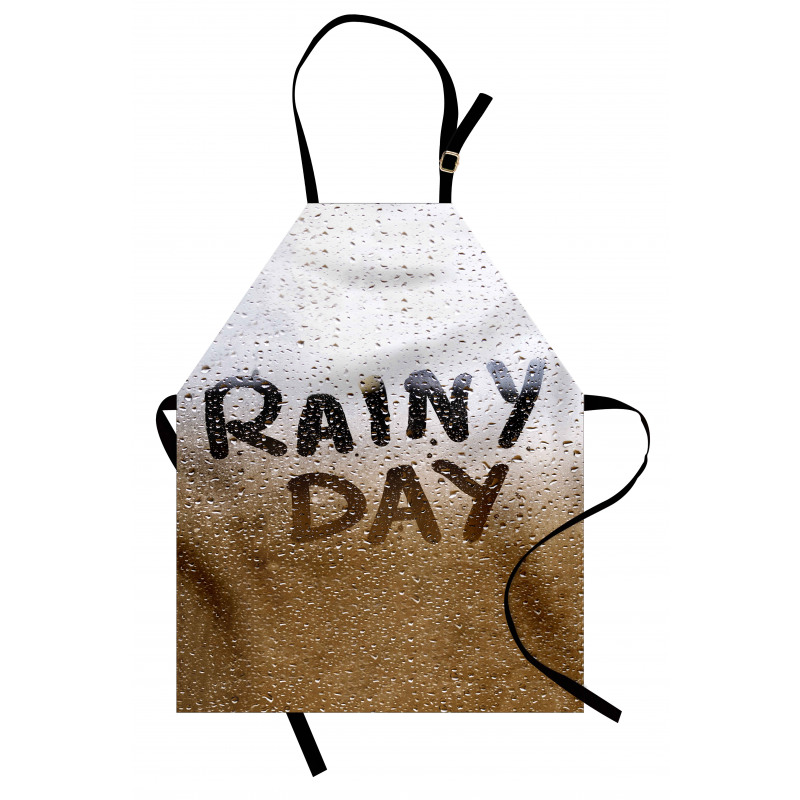 Blurred Rain Drops Photo Apron