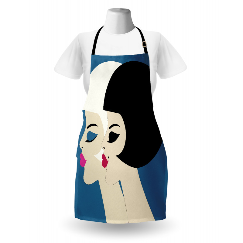 Bob Haircut Twin Ladies Apron